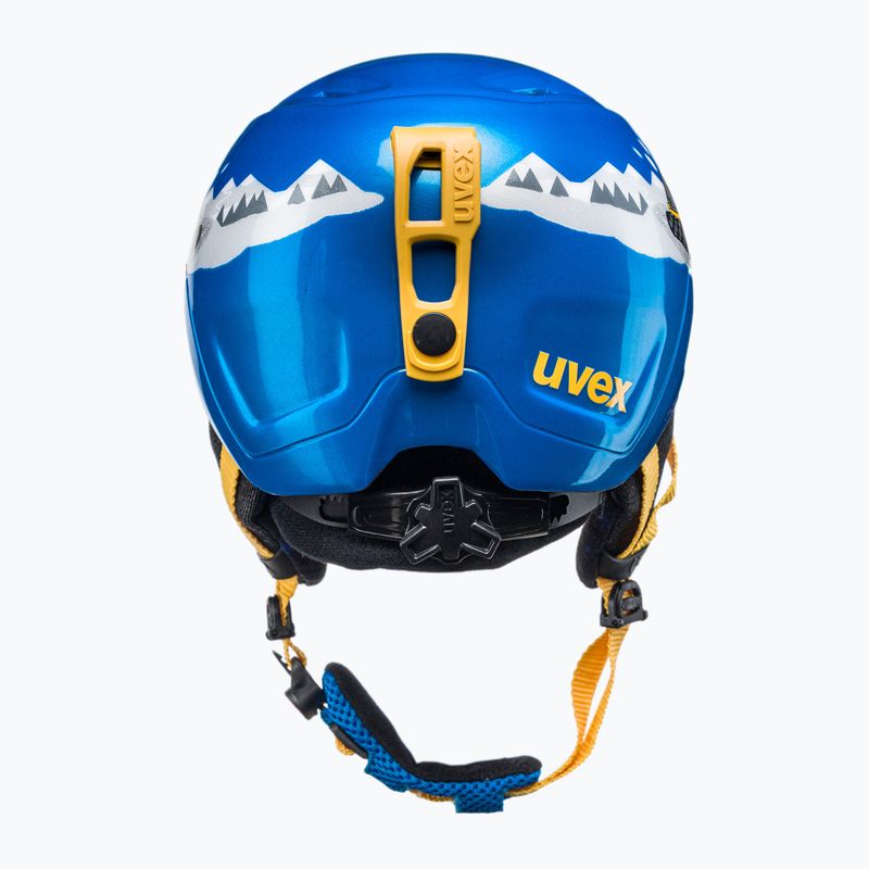 Kask narciarski dziecięcy UVEX Manic Jr blue caterpillar 3