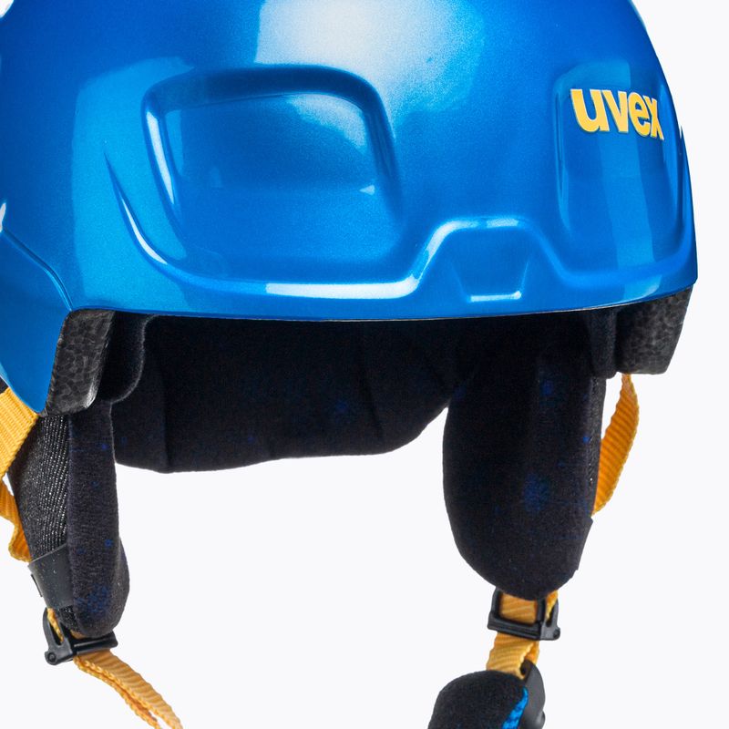 Kask narciarski dziecięcy UVEX Manic Jr blue caterpillar 6