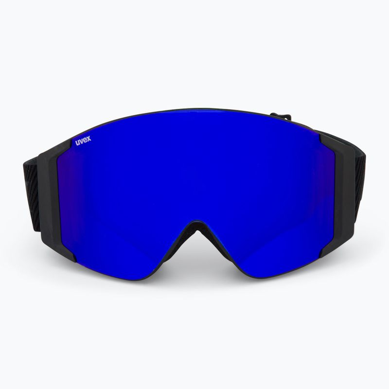Gogle narciarskie UVEX G.gl 3000 TO black matt/mirror blue/lasergold lite/clear 2