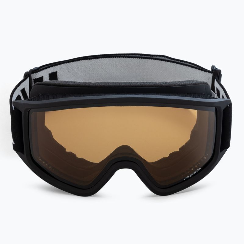 Gogle narciarskie UVEX G.gl 3000 P black matt/polavision brown clear 2