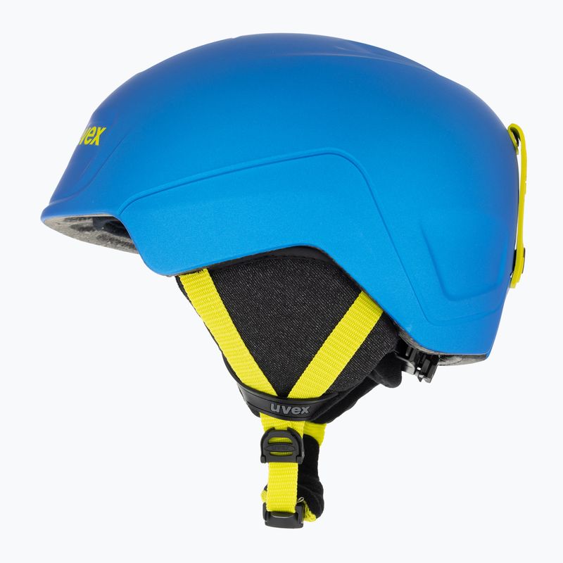 Kask narciarski dziecięcy UVEX Manic Pro blue/lime mat 5