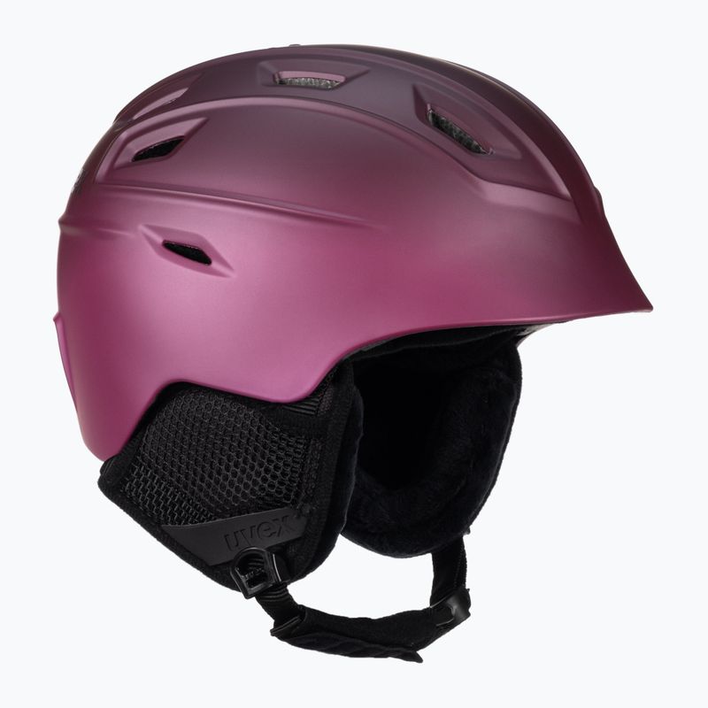 Kask narciarski UVEX Fierce berry mat