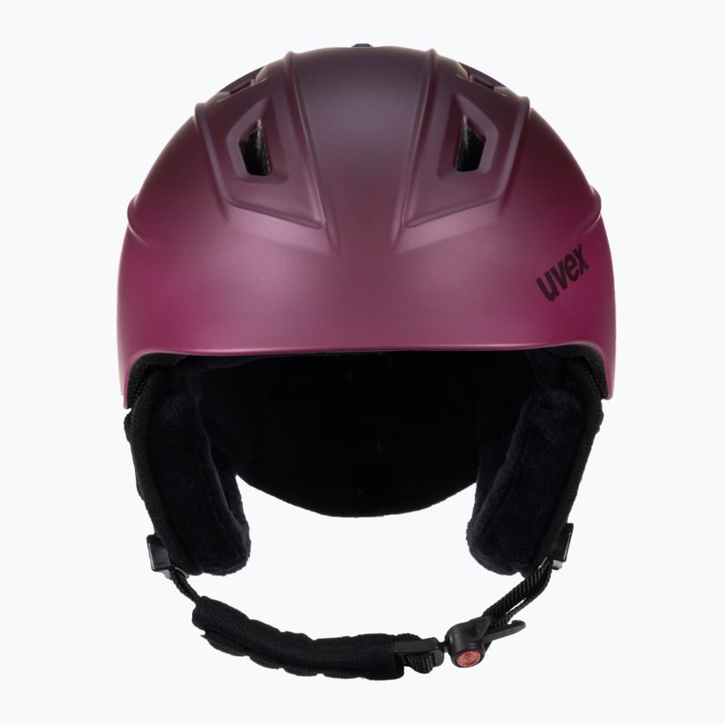 Kask narciarski UVEX Fierce berry mat 2