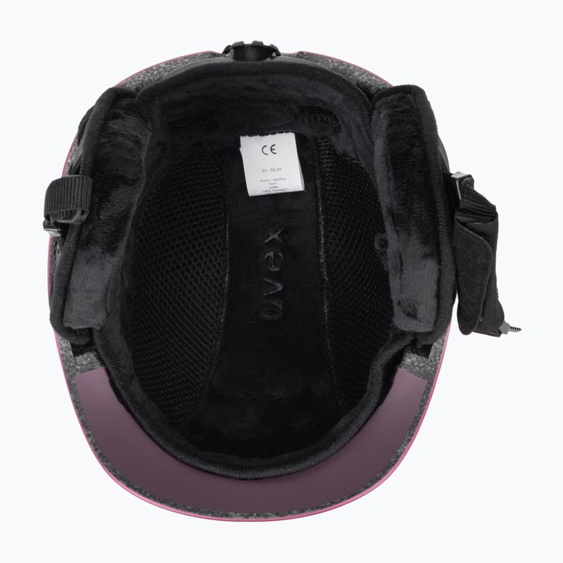 Kask narciarski UVEX Fierce berry mat 5