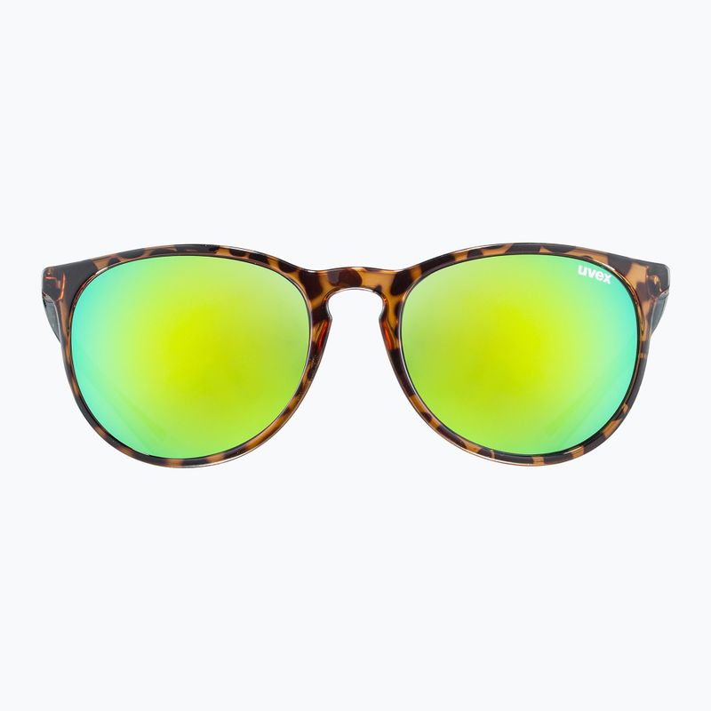 Okulary przeciwsłoneczne UVEX Lgl 43 havanna black/mirror green 2