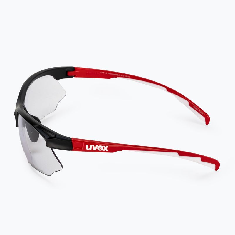 Okulary przeciwsłoneczne UVEX Sportstyle 802 V  black red white/variomatic smoke 4