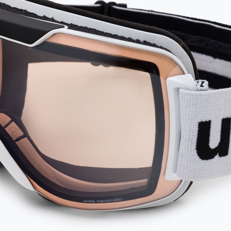 Gogle narciarskie UVEX Downhill 2000 V white/mirror silver variomatic 5