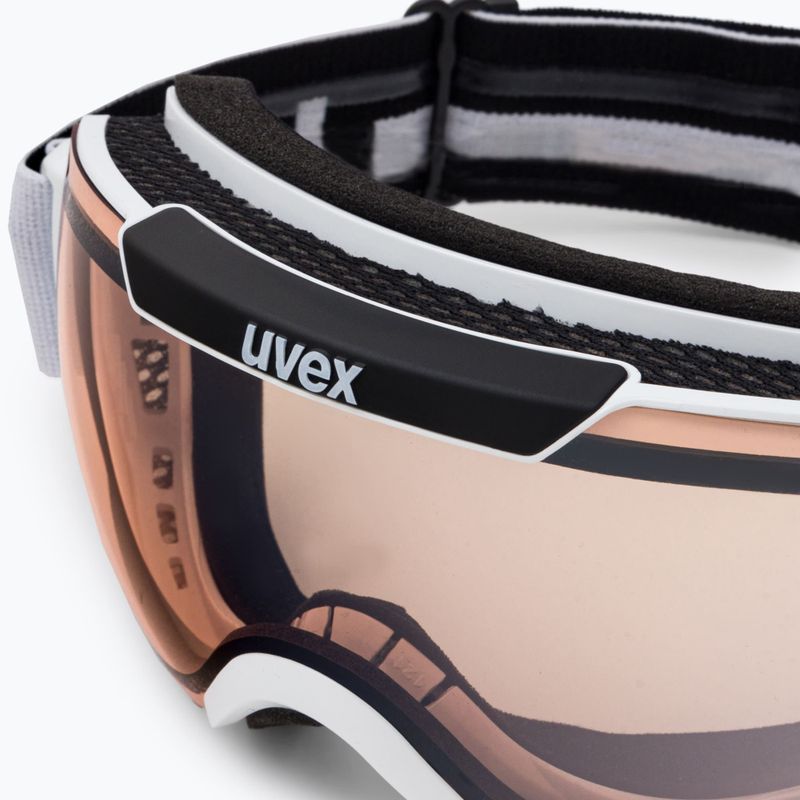 Gogle narciarskie UVEX Downhill 2000 V white/mirror silver variomatic 6