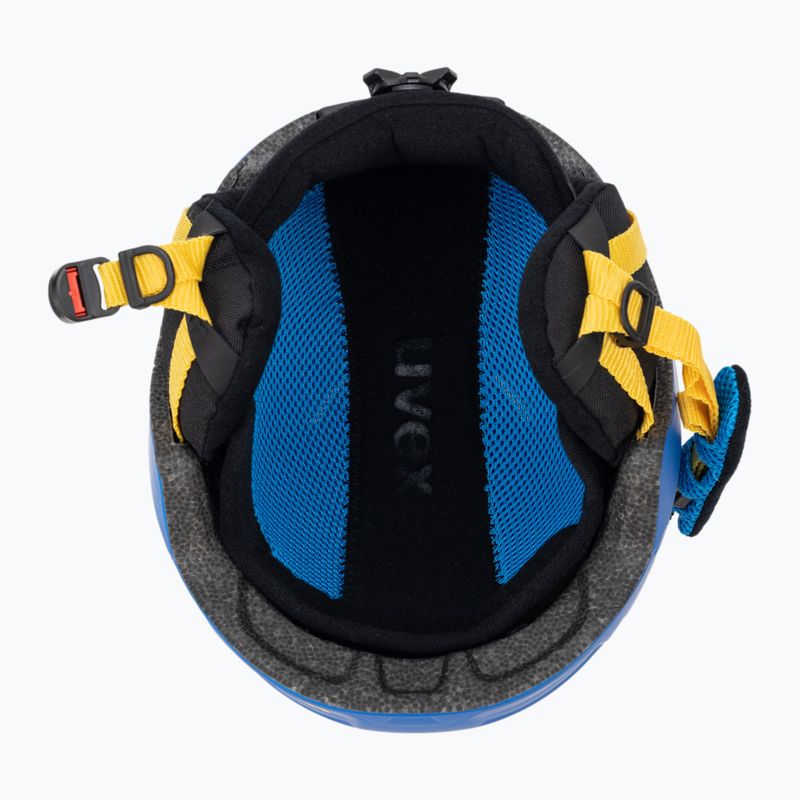 Kask narciarski dziecięcy UVEX Heyya Pro Jr blue/yellow matt 5