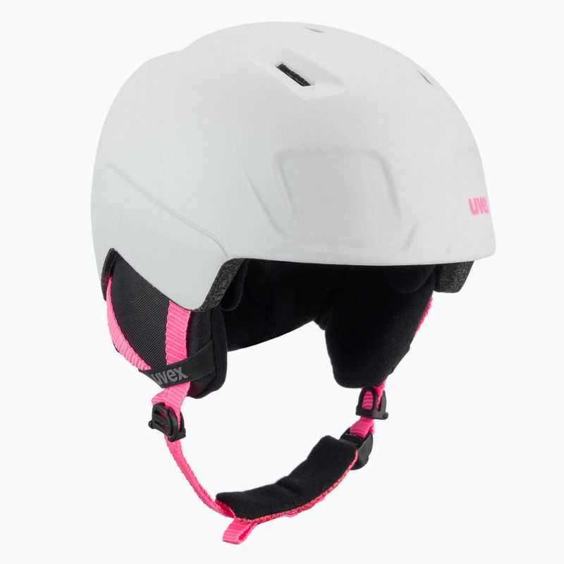 Kask narciarski dziecięcy UVEX Heyya Pro Jr white pink matt
