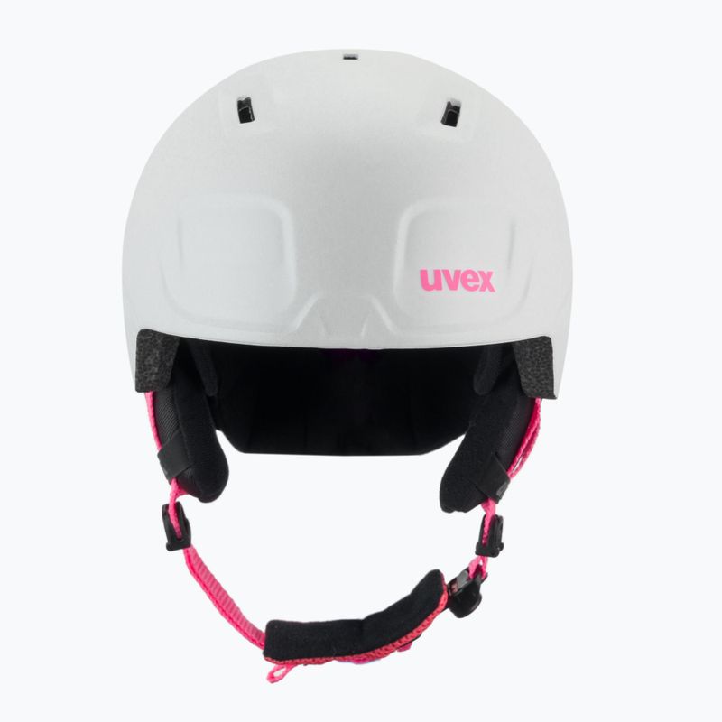 Kask narciarski dziecięcy UVEX Heyya Pro Jr white pink matt 2