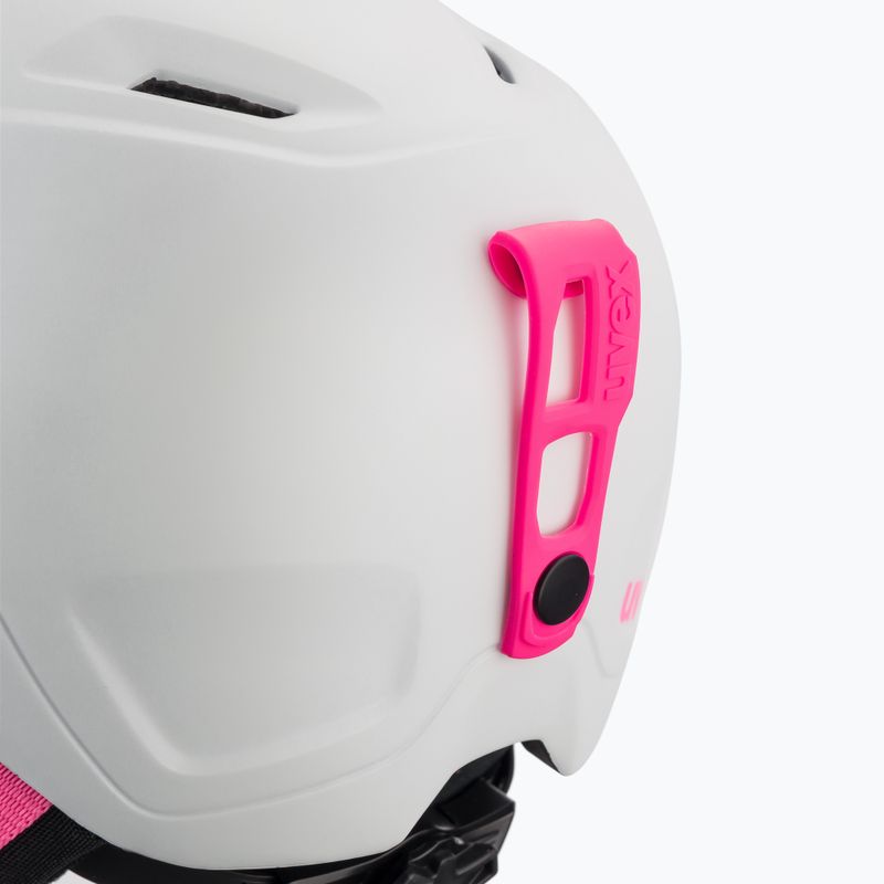 Kask narciarski dziecięcy UVEX Heyya Pro Jr white pink matt 6