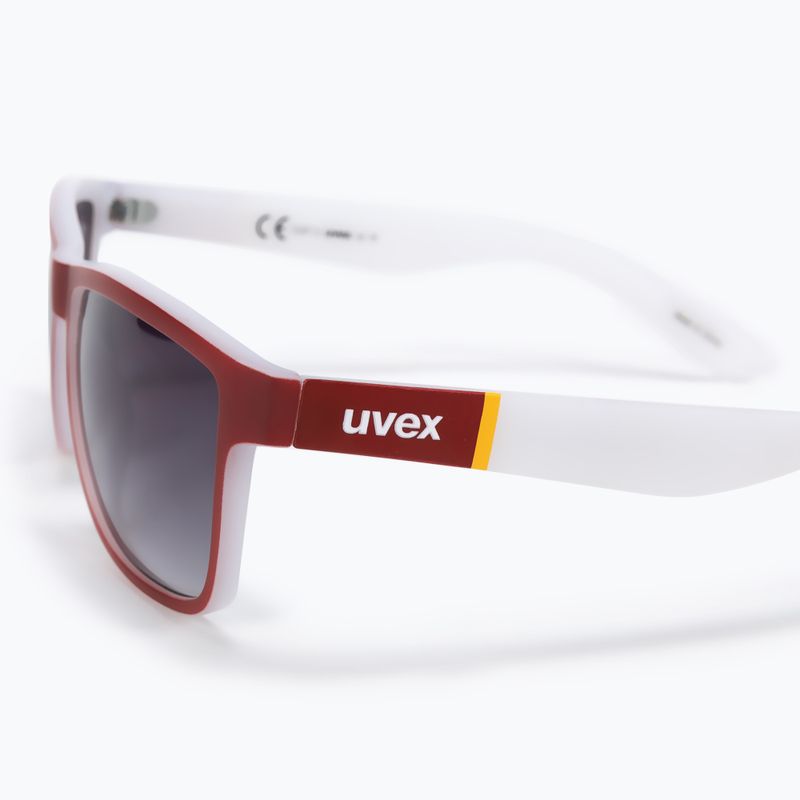 Okulary przeciwsłoneczne UVEX Lgl 39 red mat white/litemirror silver degrade 4