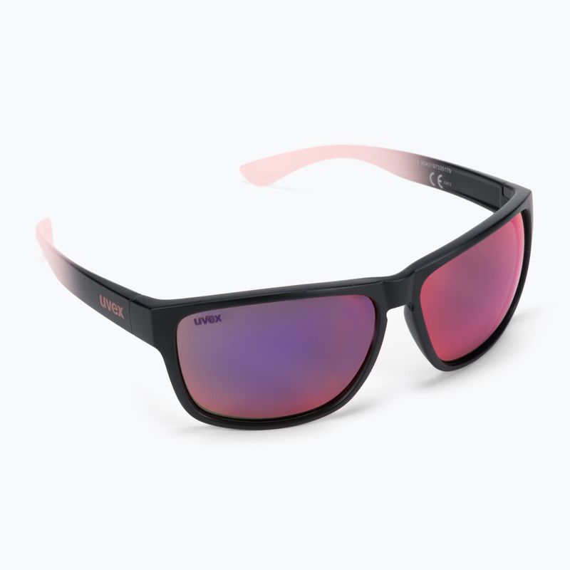 Okulary przeciwsłoneczne UVEX Lgl 36 CV black matt rose/colorvision mirror plasma