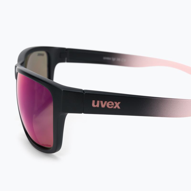 Okulary przeciwsłoneczne UVEX Lgl 36 CV black matt rose/colorvision mirror plasma 4