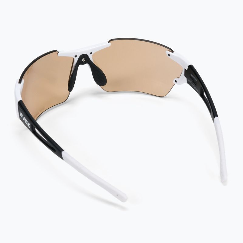 Okulary przeciwsłoneczne UVEX Sportstyle 803 Race CV V white black matt/colorvision litermirror red 2