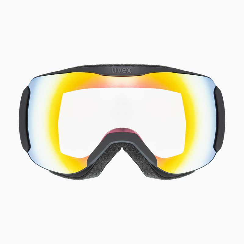 Gogle narciarskie UVEX Downhill 2100 V black mat/mirror rainbow variomatic/clear 7