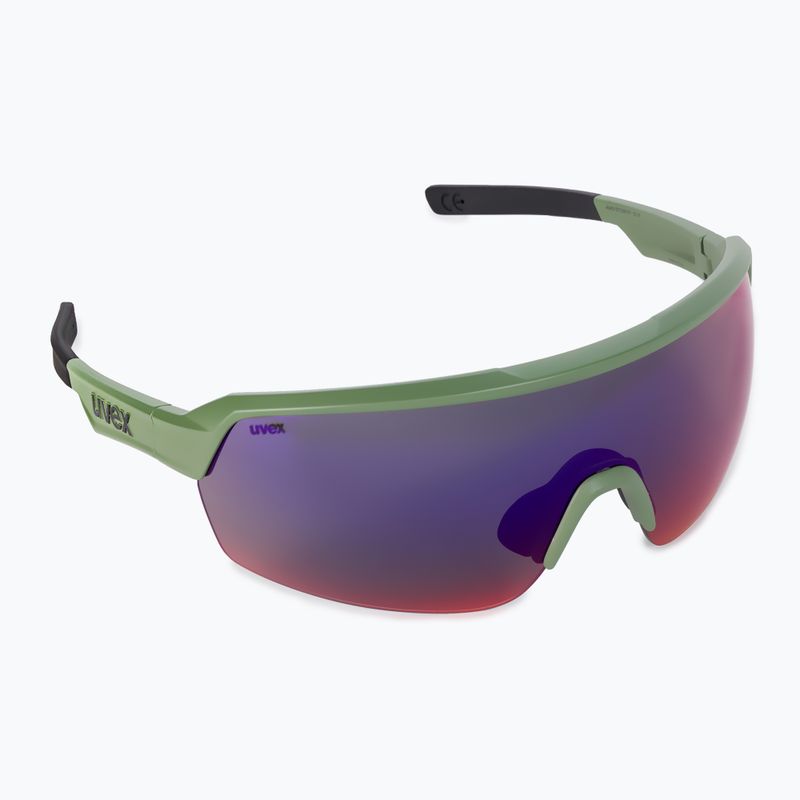 Okulary przeciwsłoneczne UVEX Sportstyle 227 olive matt/mirror red