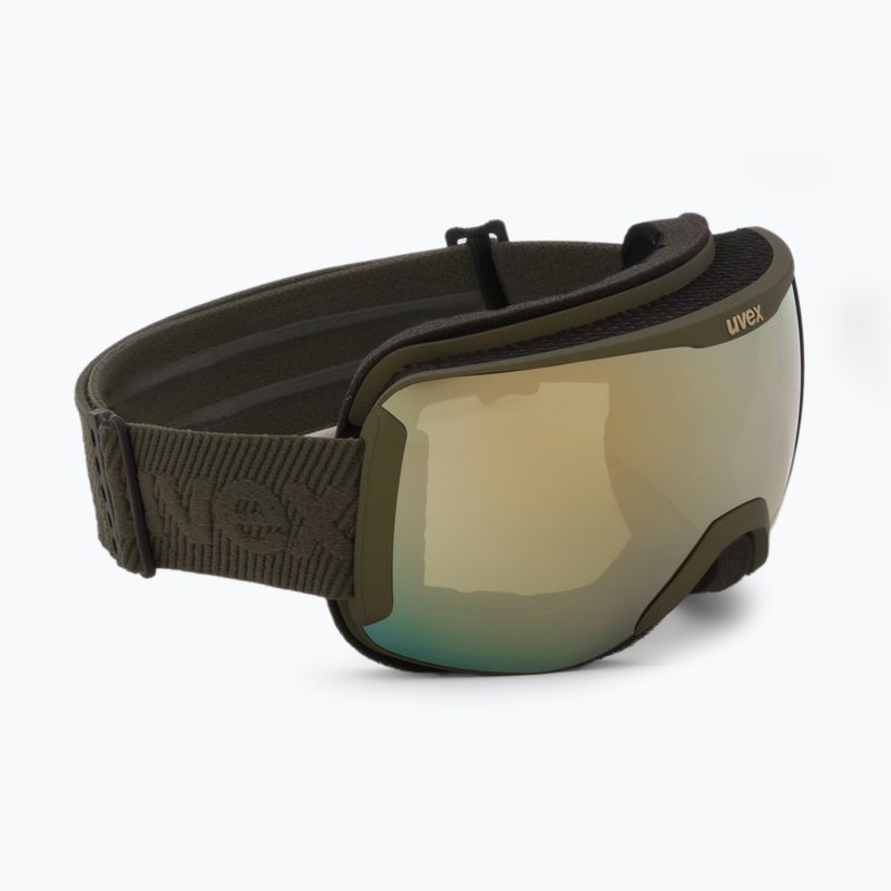Gogle narciarskie UVEX Downhill 2100 CV croco matt/mirror gold colorvision green