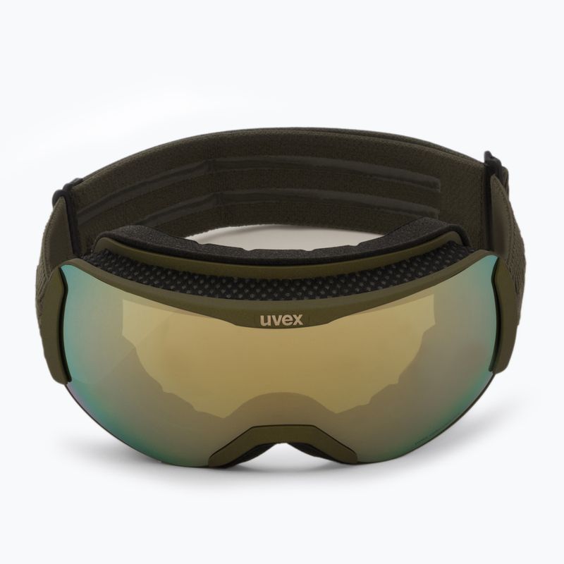 Gogle narciarskie UVEX Downhill 2100 CV croco matt/mirror gold colorvision green 2