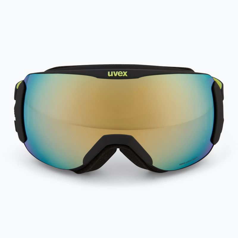 Gogle narciarskie UVEX Downhill 2100 CV Race black matt/mirror gold clear 2