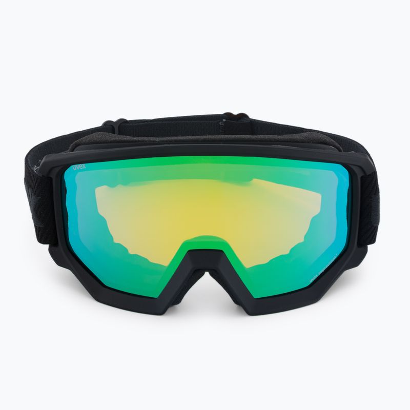 Gogle narciarskie UVEX Athletic FM black matt/mirror green/clear/lasergold lite 2