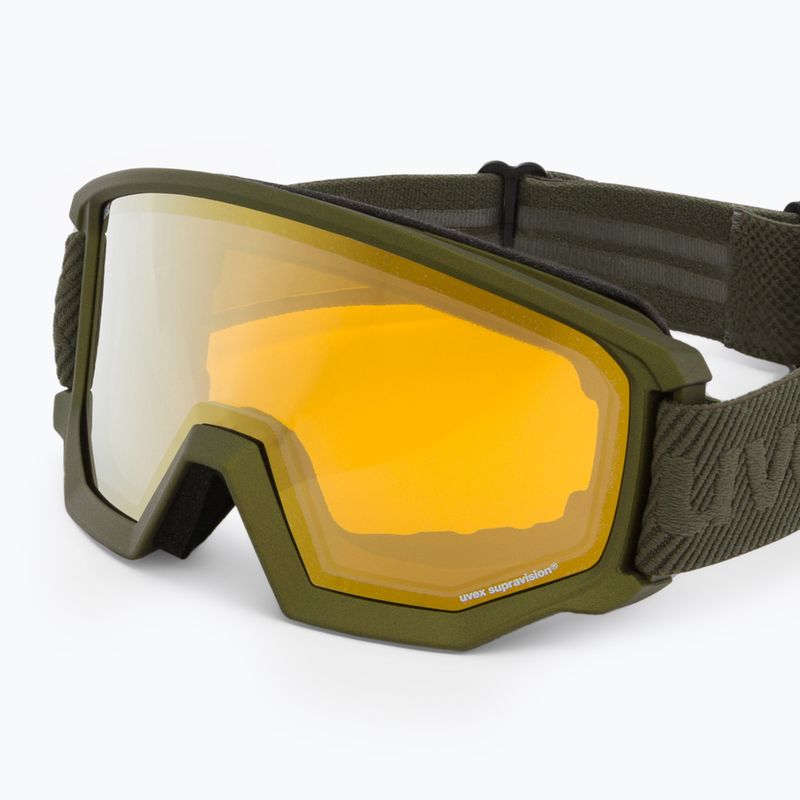 Gogle narciarskie UVEX Athletic FM croco matt/mirror gold lasergold lite 5