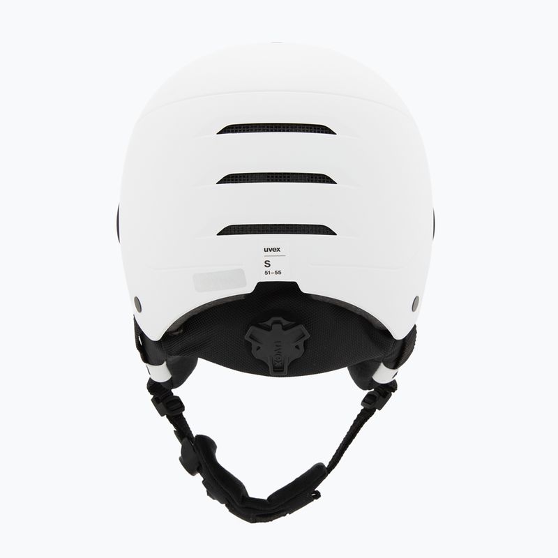 Kask narciarski dziecięcy UVEX Rocket Visor Jr white/black matt/mirror blue/smoke 4