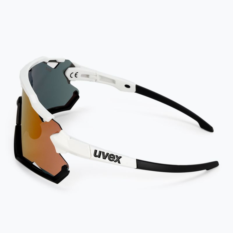 Okulary przeciwsłoneczne UVEX Sportstyle 228 white black/mirror red 4