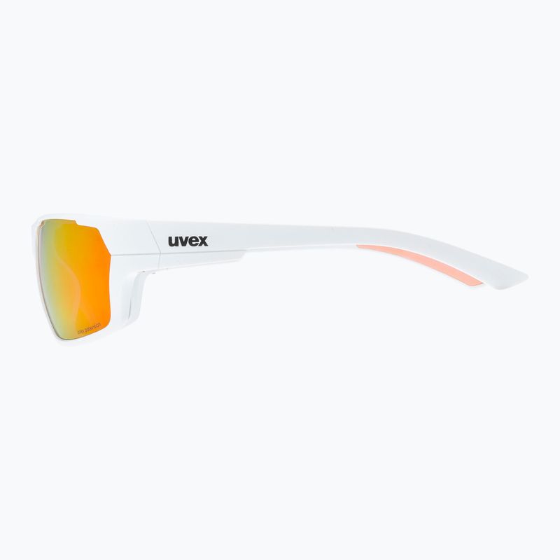 Okulary przeciwsłoneczne UVEX Sportstyle 233 P white matt/polavision mirror red 6