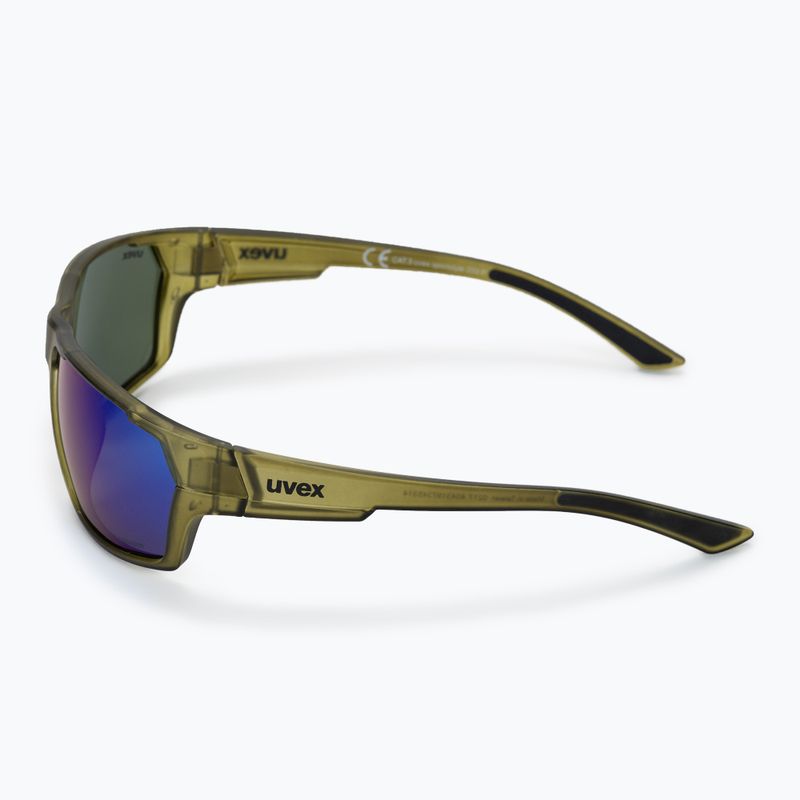 Okulary przeciwsłoneczne UVEX Sportstyle 233 P green matt/polavision mirror green 4