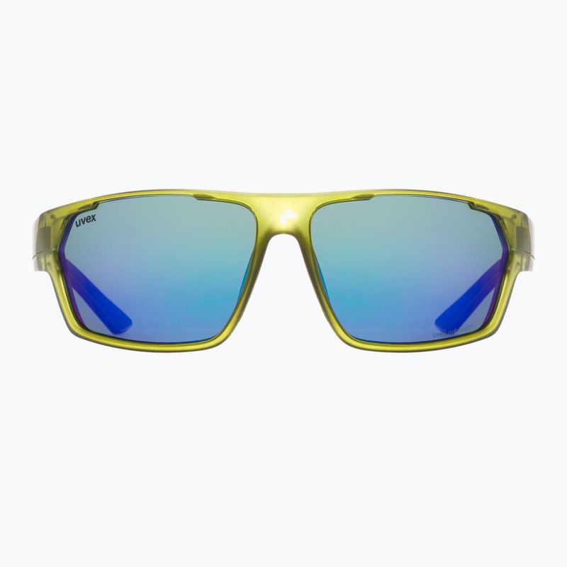 Okulary przeciwsłoneczne UVEX Sportstyle 233 P green matt/polavision mirror green 7