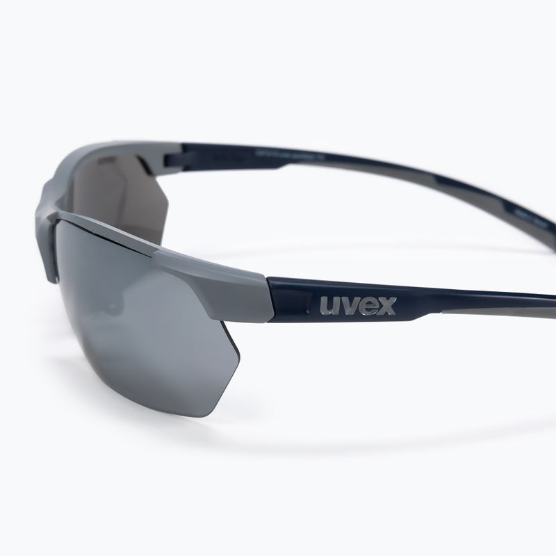 Okulary przeciwsłoneczne UVEX Sportstyle 114 Set rhino deep space mat/litemirror silver/orange 4