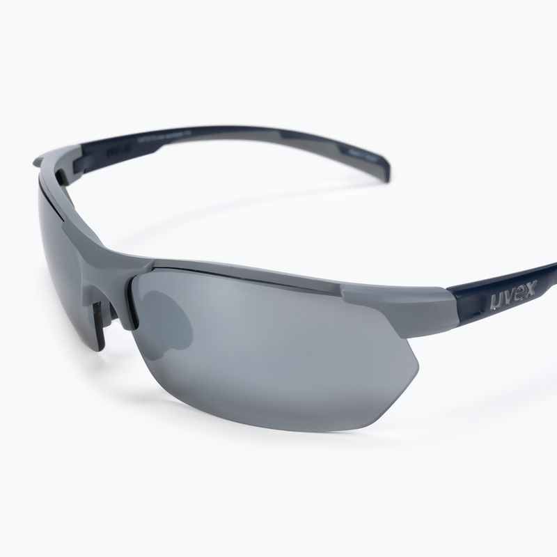 Okulary przeciwsłoneczne UVEX Sportstyle 114 Set rhino deep space mat/litemirror silver/orange 5