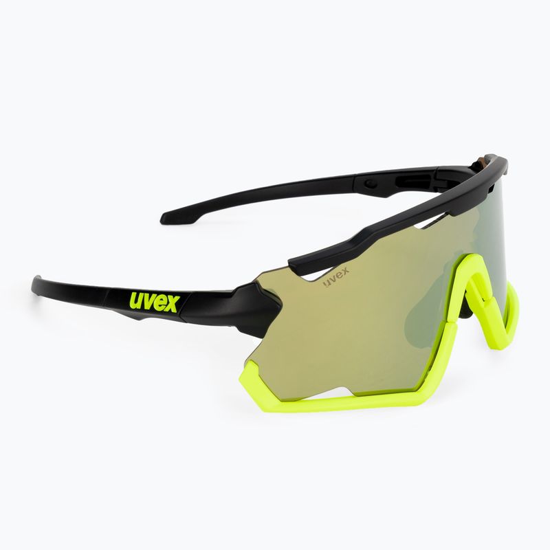 Okulary przeciwsłoneczne UVEX Sportstyle 228 black yellow matt/mirror yellow