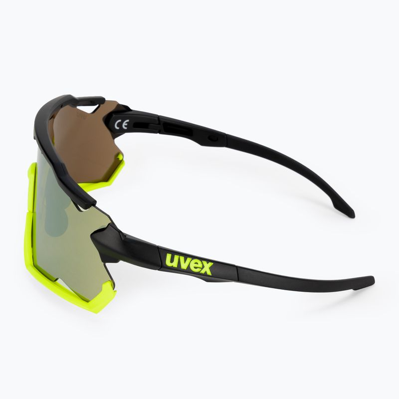 Okulary przeciwsłoneczne UVEX Sportstyle 228 black yellow matt/mirror yellow 4