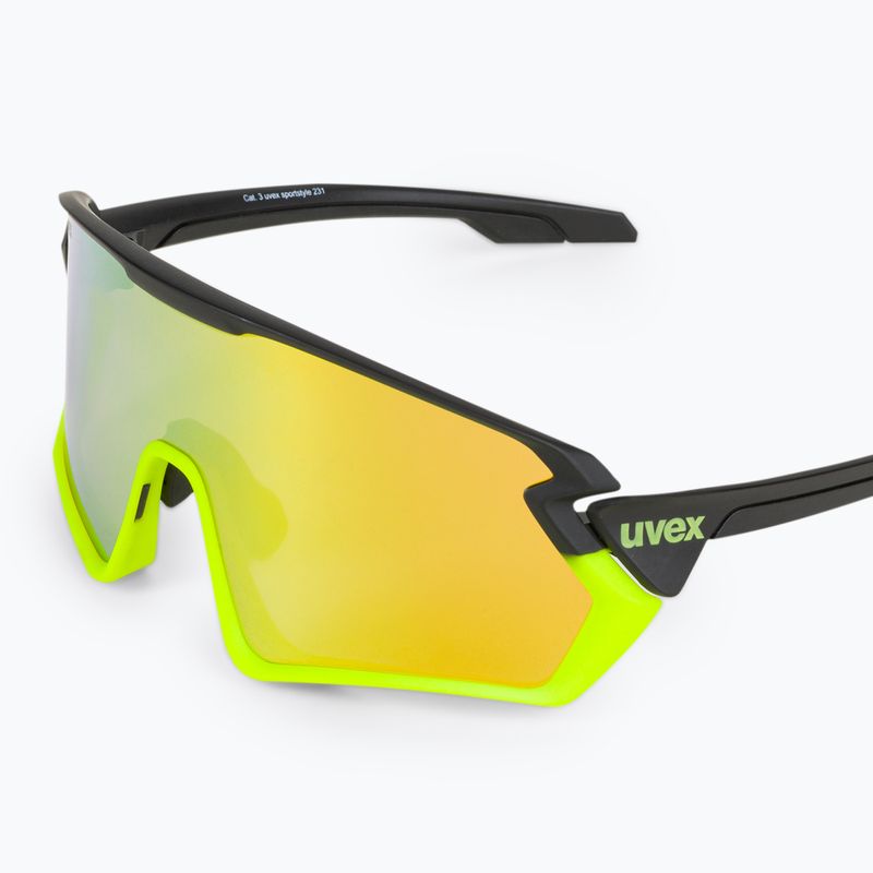 Okulary przeciwsłoneczne UVEX Sportstyle 231 black yellow matt/mirror yellow 5