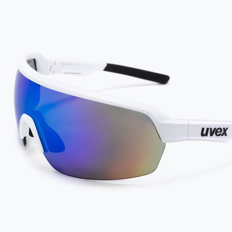 Okulary przeciwsłoneczne UVEX Sportstyle 227 white matt/mirror blue 5