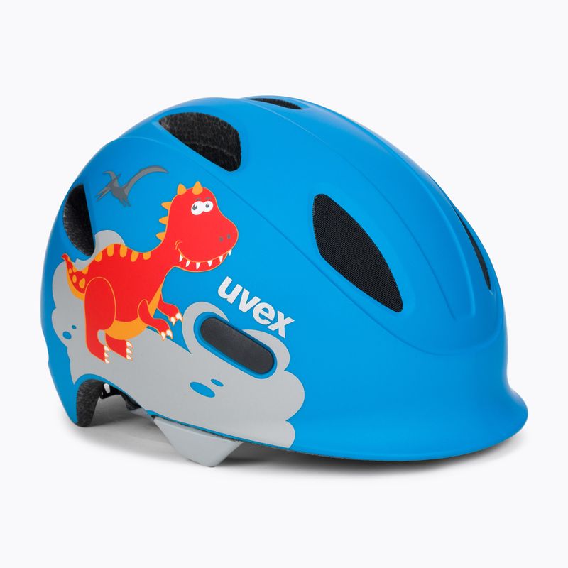 Kask rowerowy dziecięcy UVEX Oyo Style dino blue mat