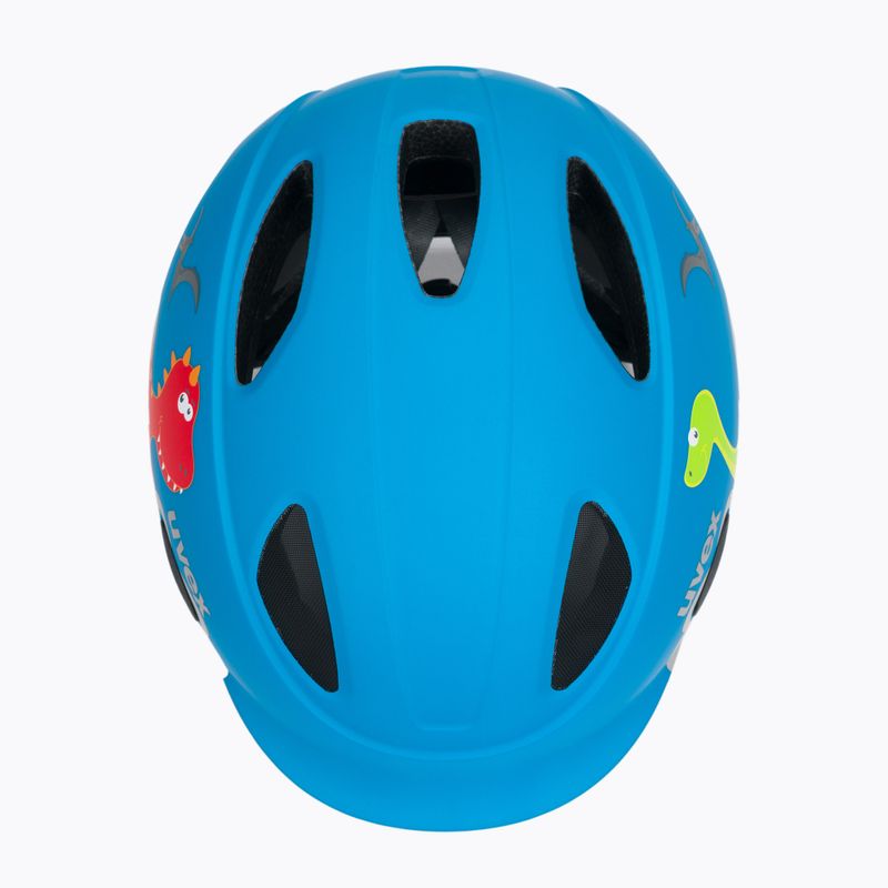 Kask rowerowy dziecięcy UVEX Oyo Style dino blue mat 7