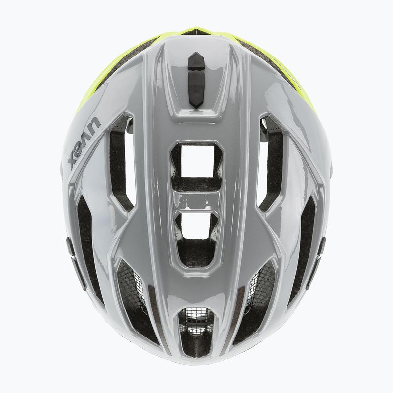 Kask rowerowy UVEX Gravel X rhino/neon yellow 4