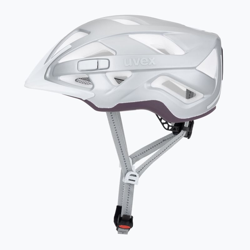 Kask rowerowy UVEX City Active silver/plum matt 3