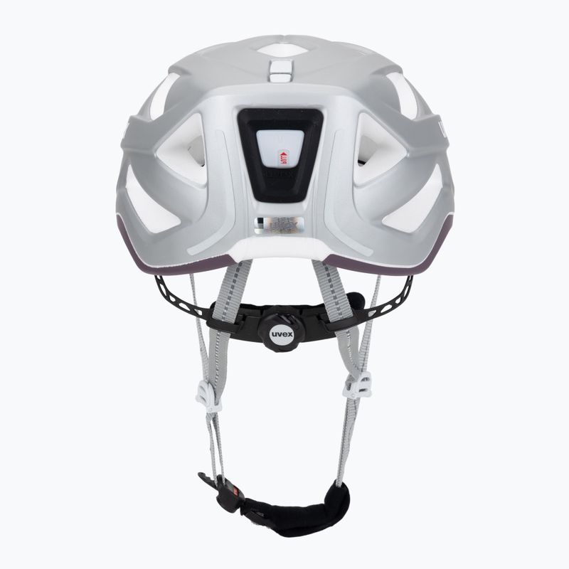Kask rowerowy UVEX City Active silver/plum matt 4