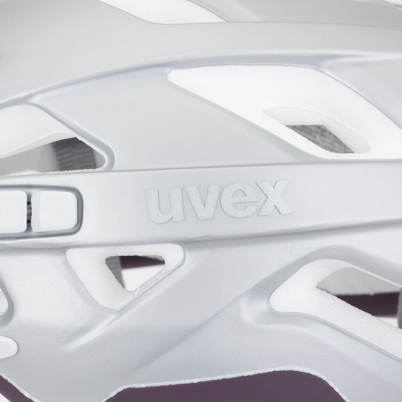 Kask rowerowy UVEX City Active silver/plum matt 7