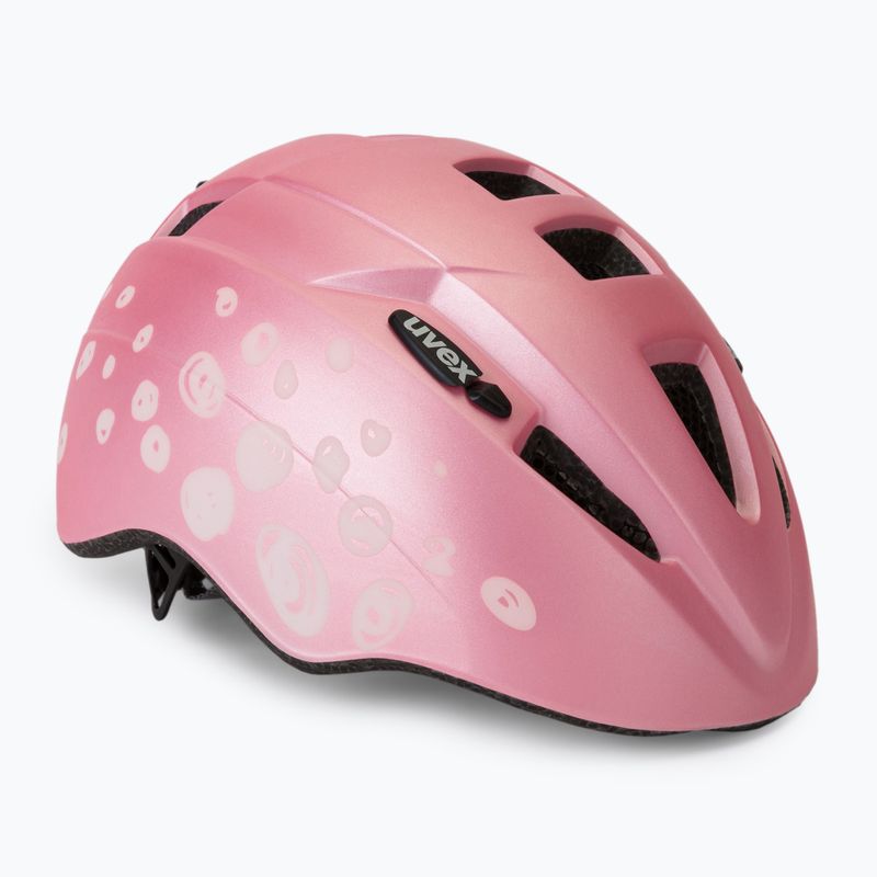 Kask rowerowy dziecięcy UVEX Kid 2 CC pink polka dots matt