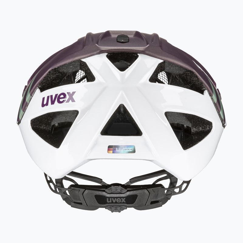 Kask rowerowy UVEX Quatro CC plum/white matt 3