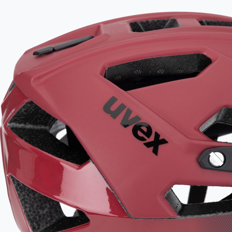 Kask rowerowy UVEX Quatro CC red/black matt 7