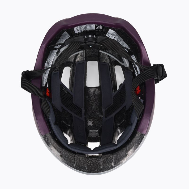 Kask rowerowy UVEX Rise CC WE silver plum we 5