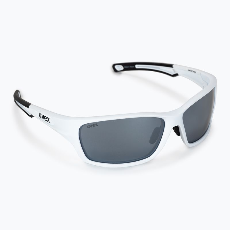 Okulary przeciwsłoneczne UVEX Sportstyle 232 P white matt/polavision mirror silver