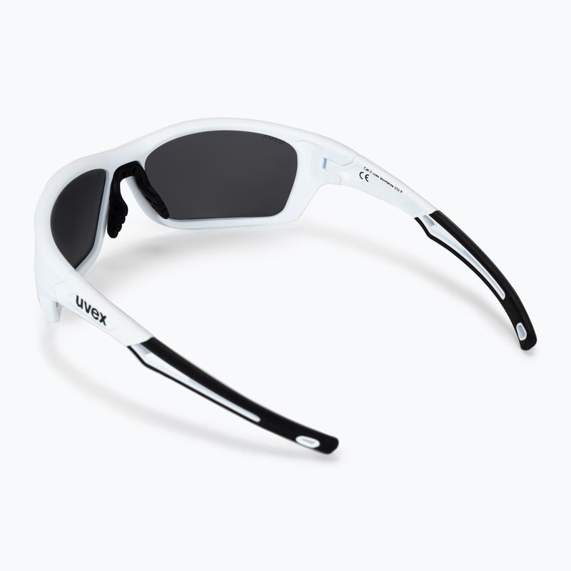 Okulary przeciwsłoneczne UVEX Sportstyle 232 P white matt/polavision mirror silver 2